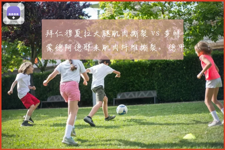 拜仁穆夏拉大腿肌肉撕裂 vs 多特蒙德阿德耶米肌肉纤维撕裂,德甲双子星复出进度对比。